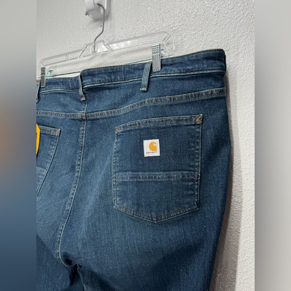Carhartt Rugged Flex Slim Fit Tapered Jeans 20 Tall Medium Wash Plus Size - Picture 5 of 11